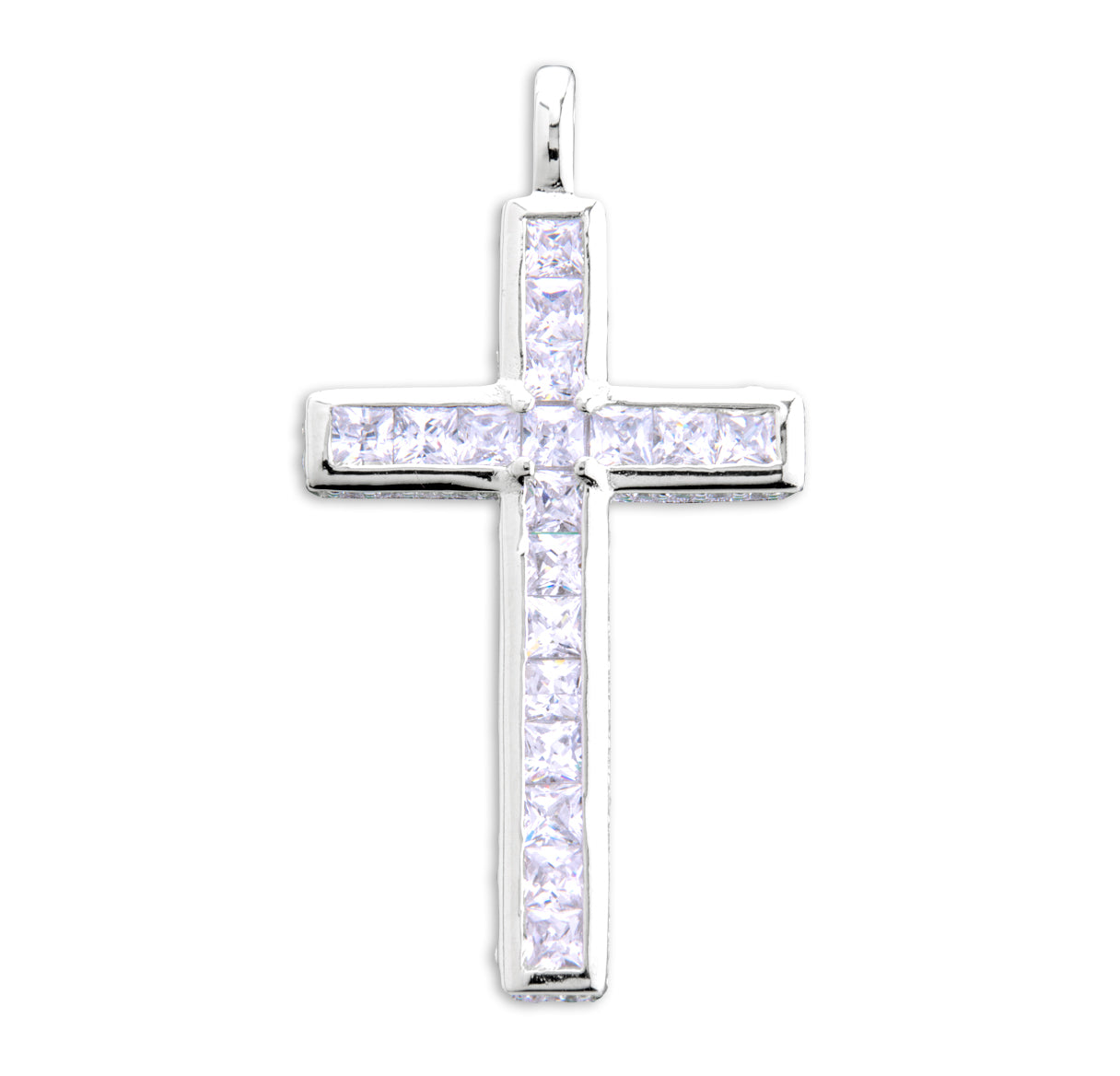 Sterling Silver Cubic Zirconia Cross