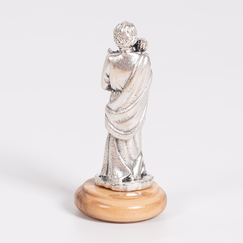 St. Joseph Figurine on Olivewood Base - 2.64"