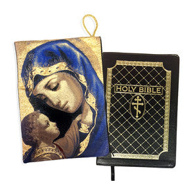 Madonna & Child Tapestry Bible Case