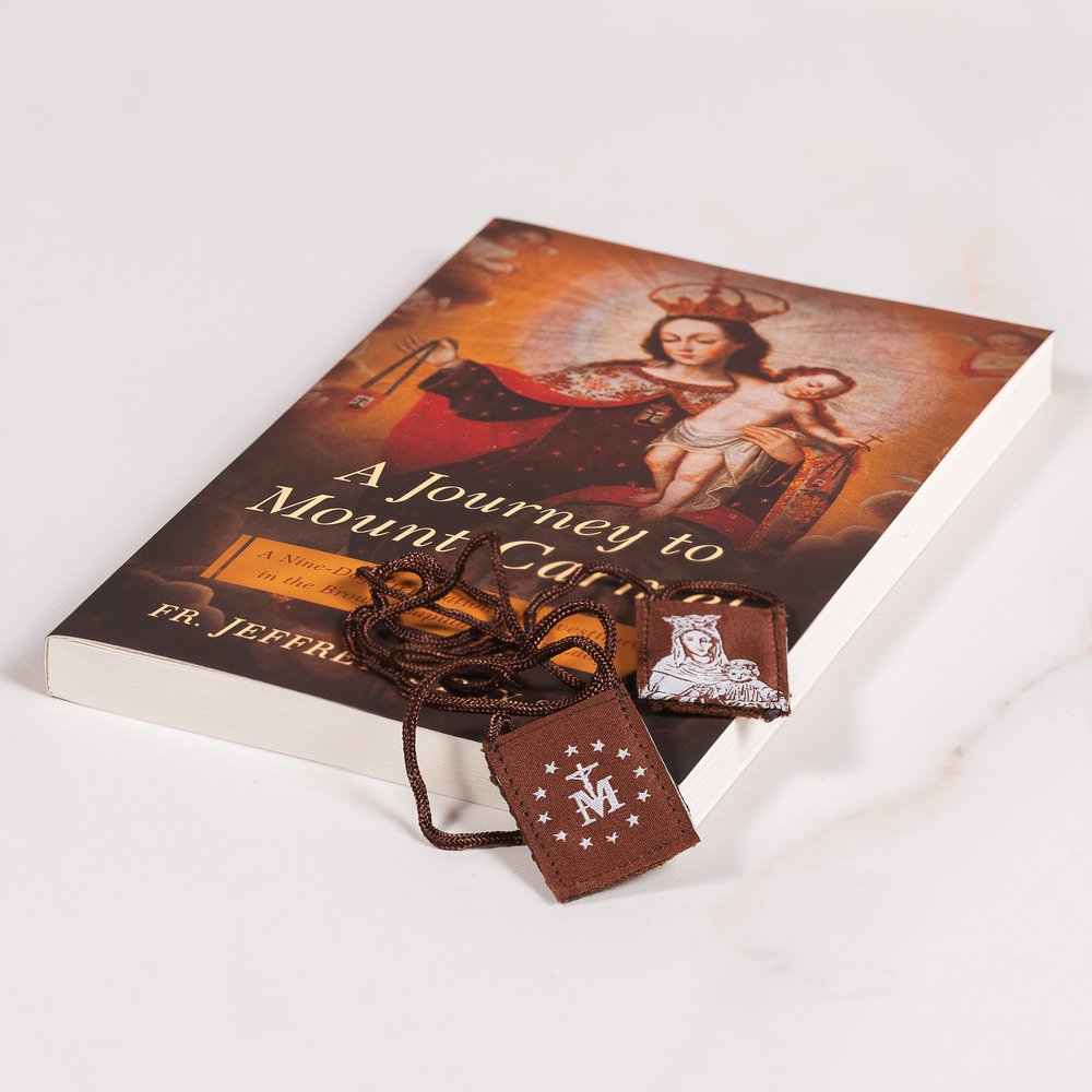 Our Lady of Mt. Carmel Scapular & 9-Day Preparation Book Gift Set