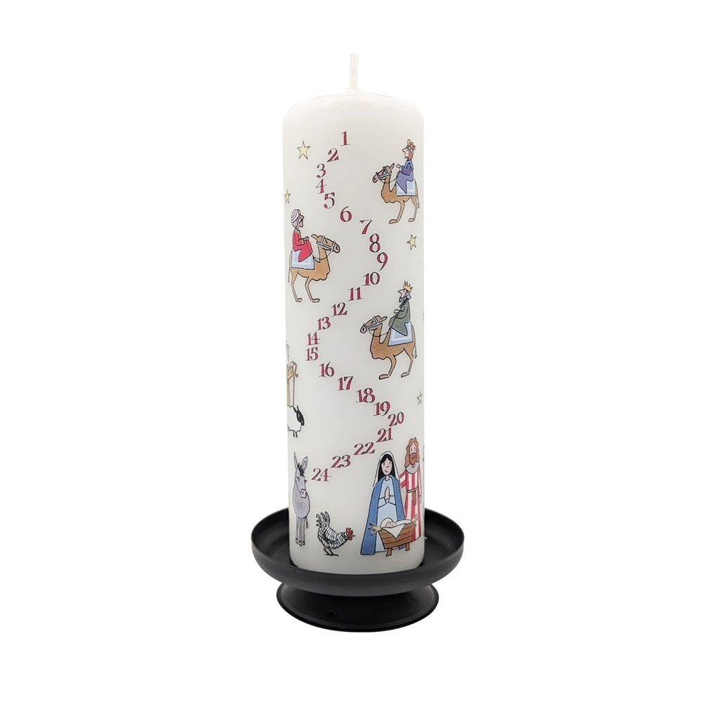 Nativity Advent Large Pillar Candle (NEW SIZE)