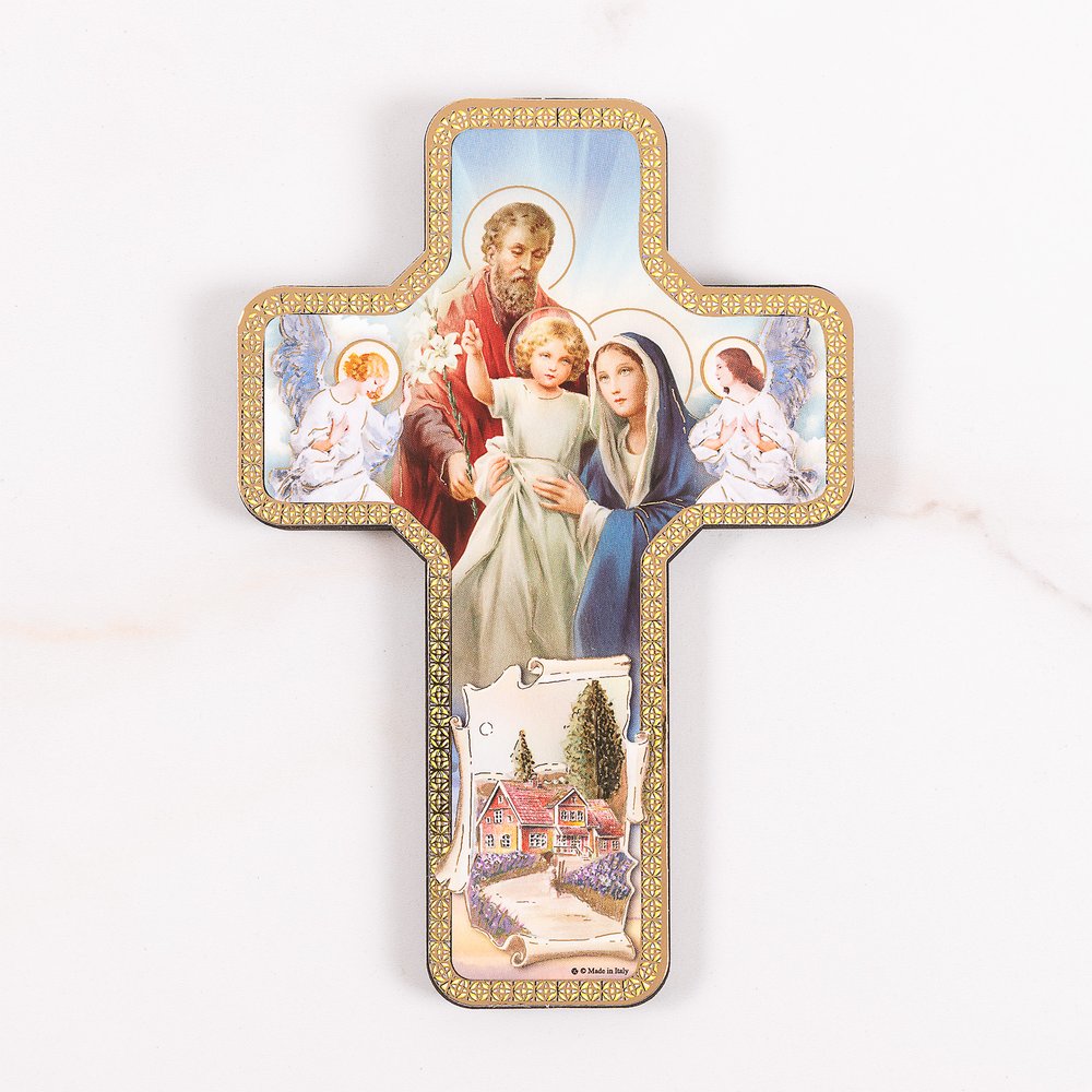 Holy Family Home Blessing Wall Cross - 7"