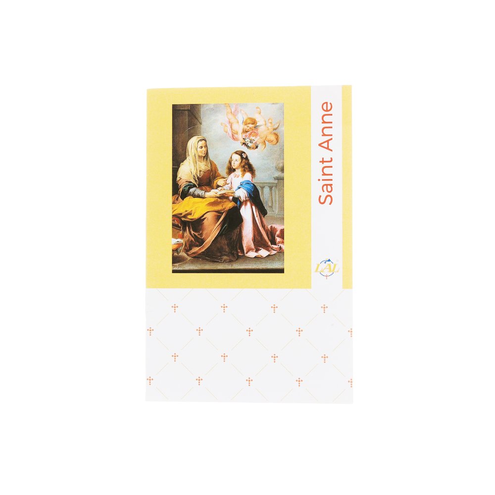 Italian Saint Anne Chaplet with Prayer Leaflet