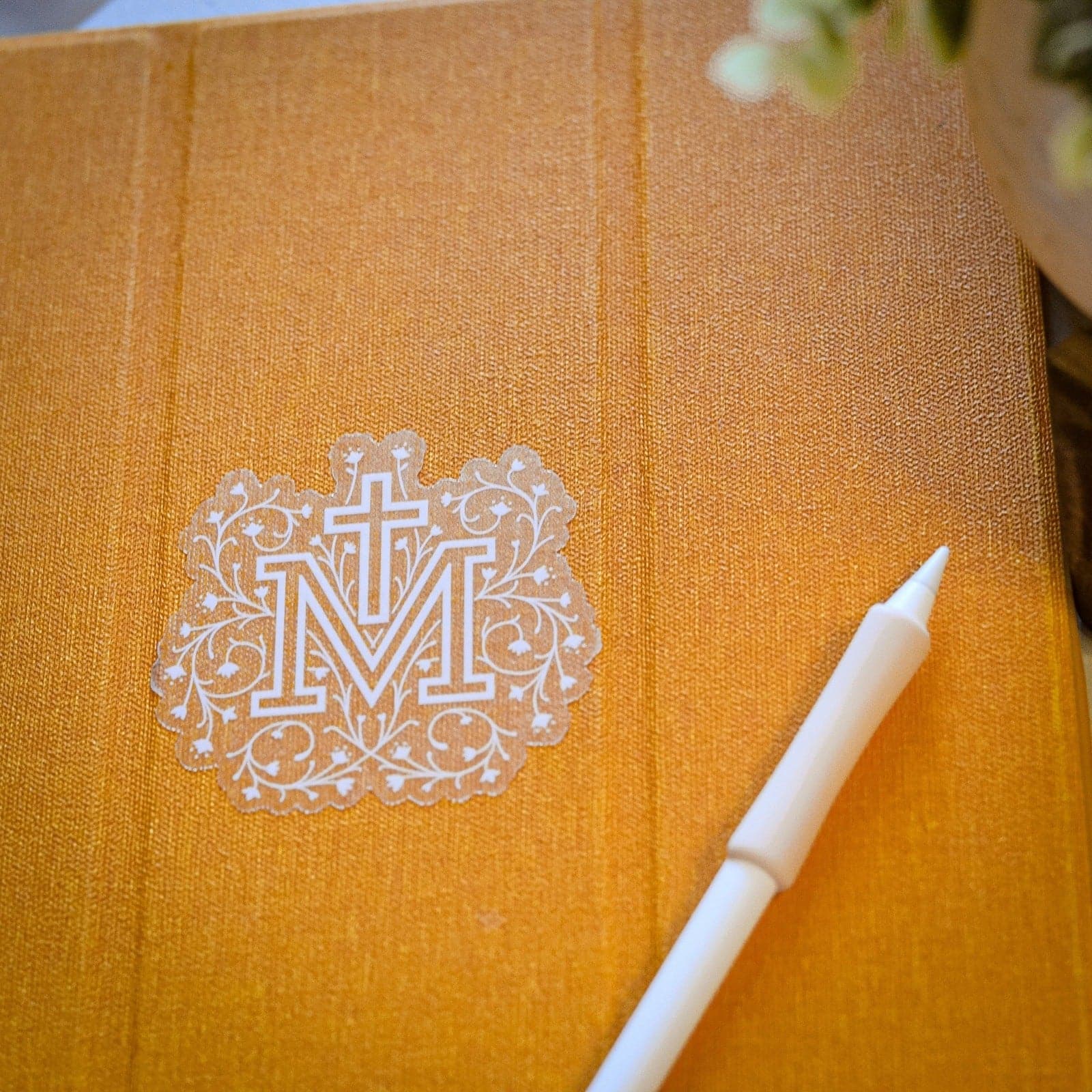 Clear Marian Cross Vinyl Sticker