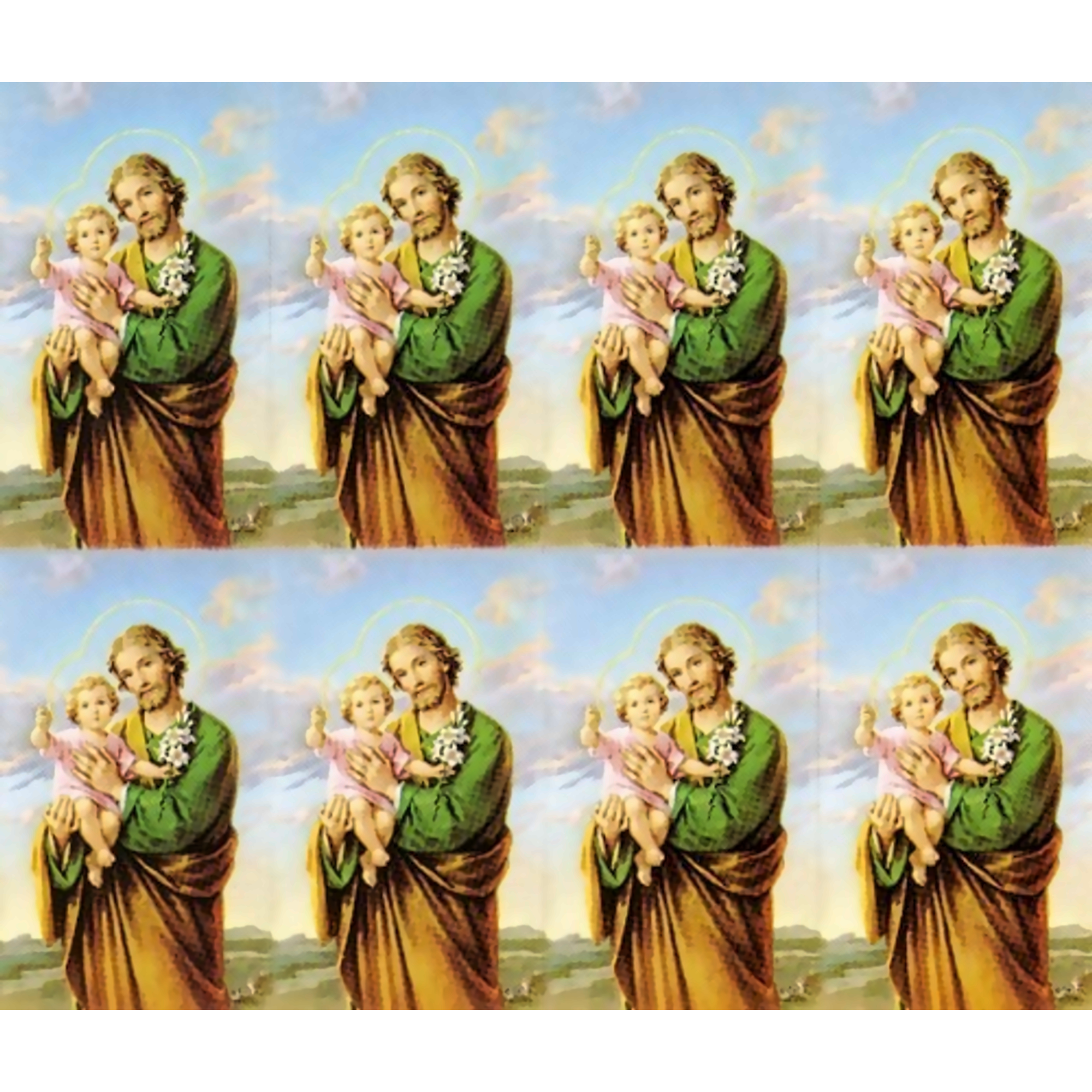 Laminated St. Joseph Personalized Prayer Card (Priced Per Card)