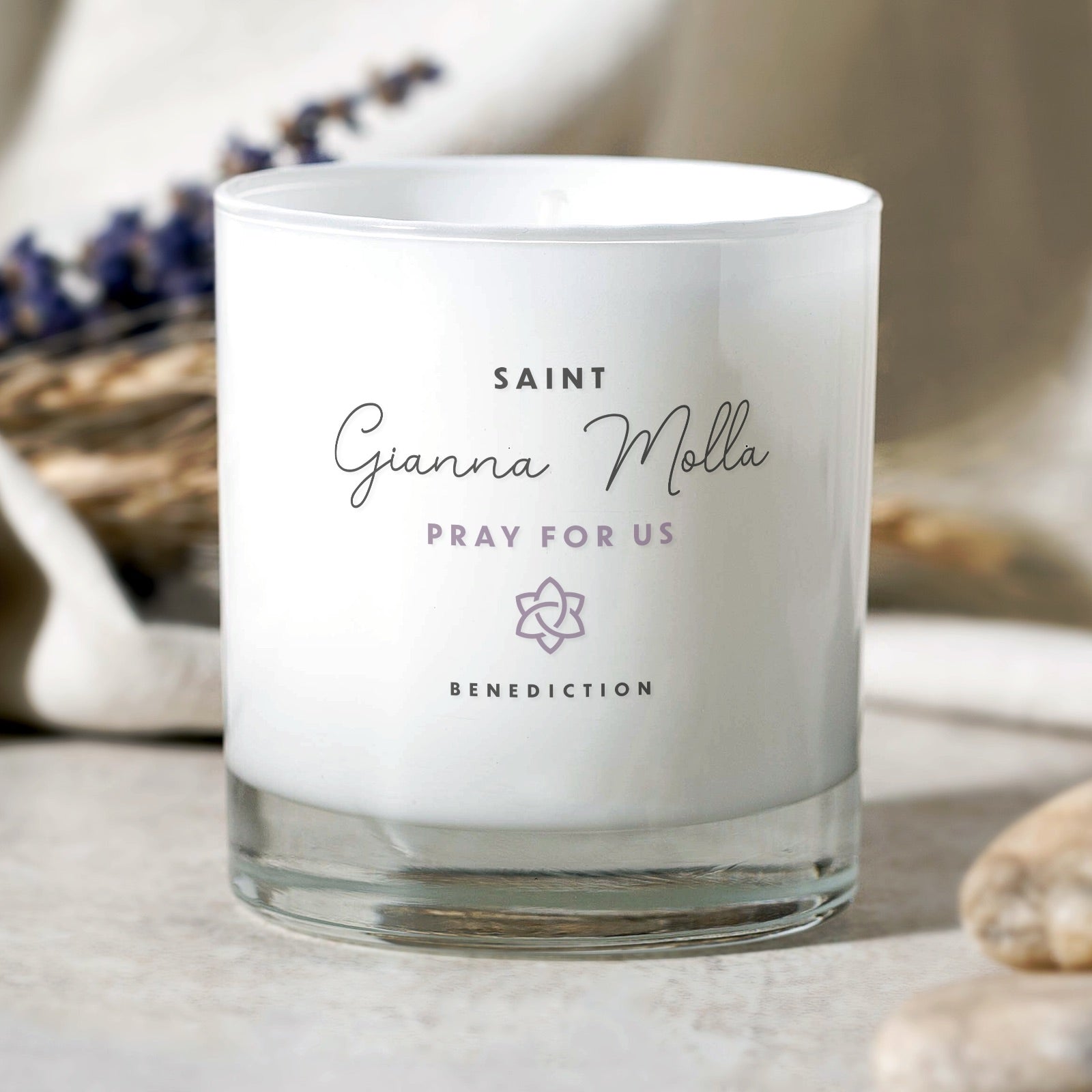 St. Gianna Molla White Candle