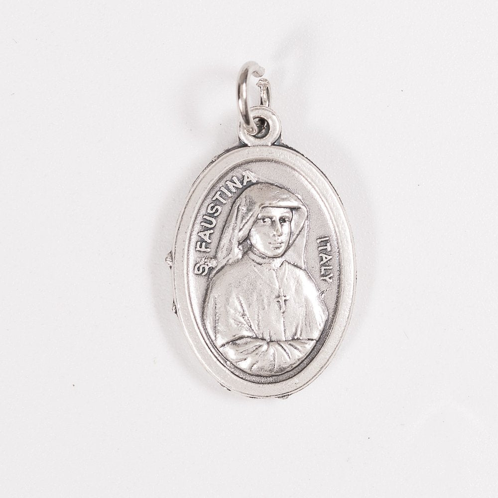 St. Faustina & Divine Mercy Two-Sided Medal – Pack of 25