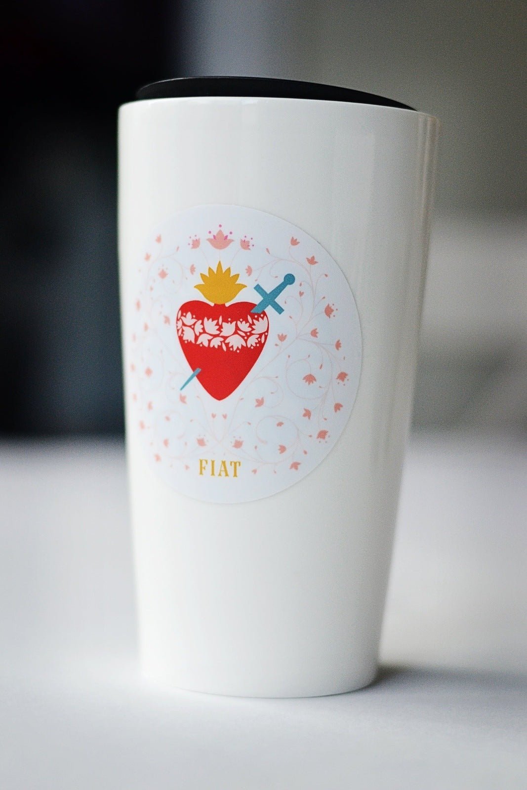Immaculate Heart of Mary Fiat Vinyl Sticker