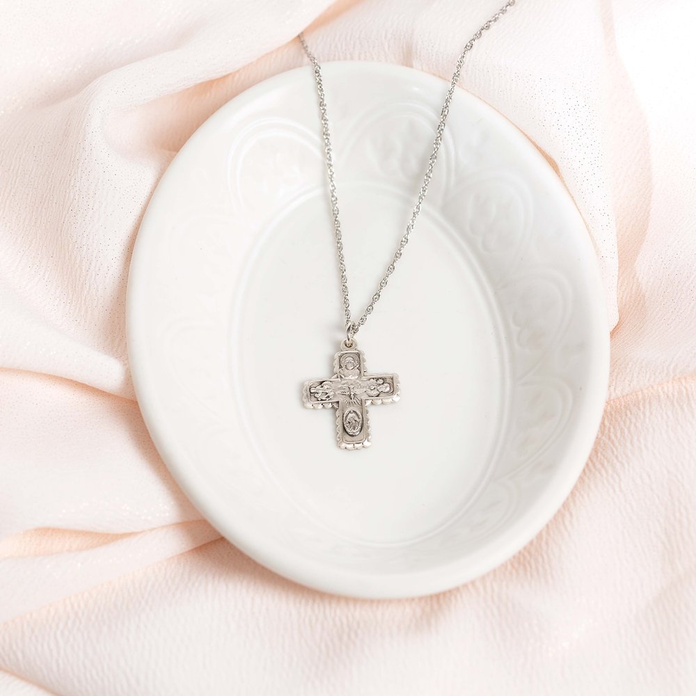 Archive Collection 4-Way Cross Medal Necklace