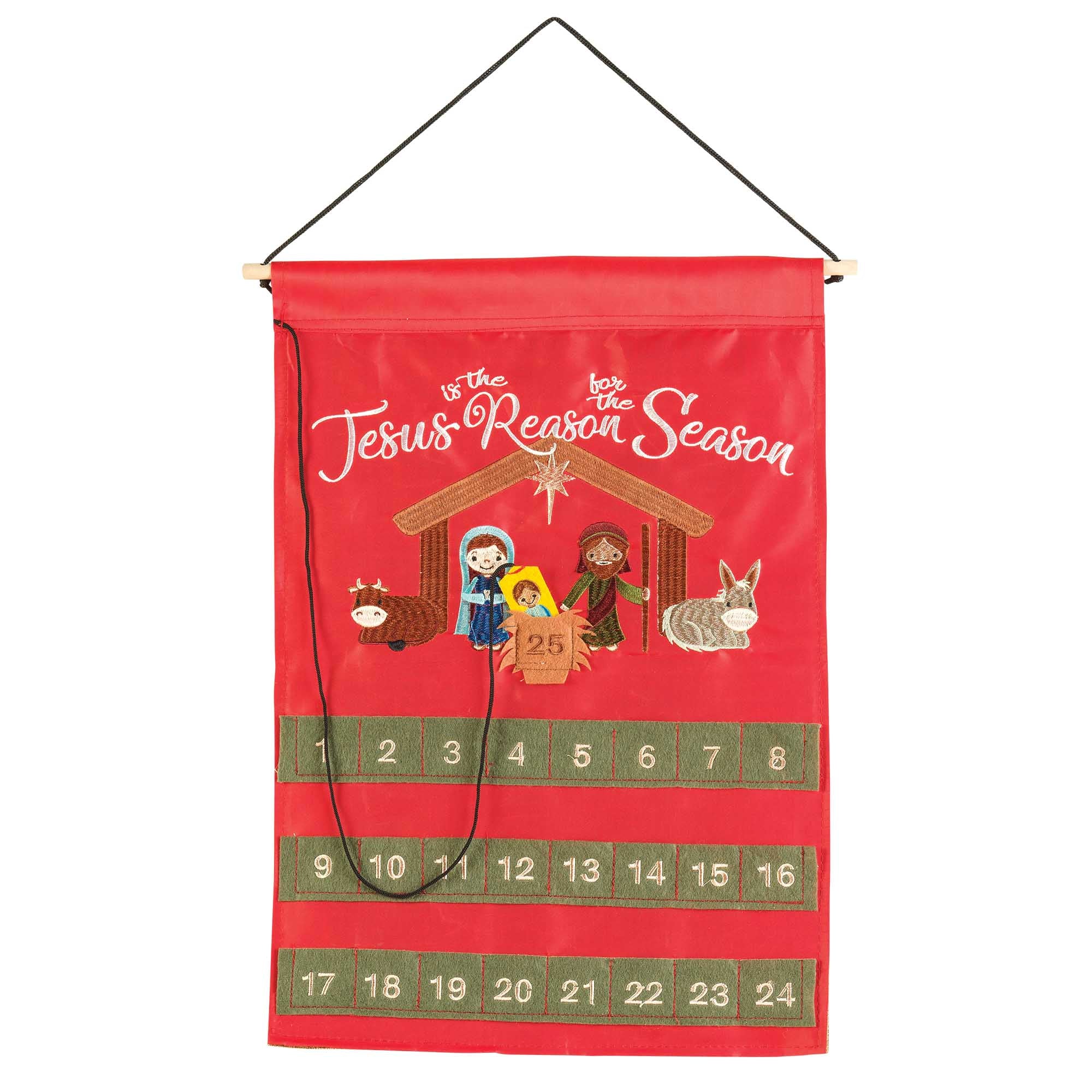 Jesus is the Reason Fabric Advent Wall Calendar