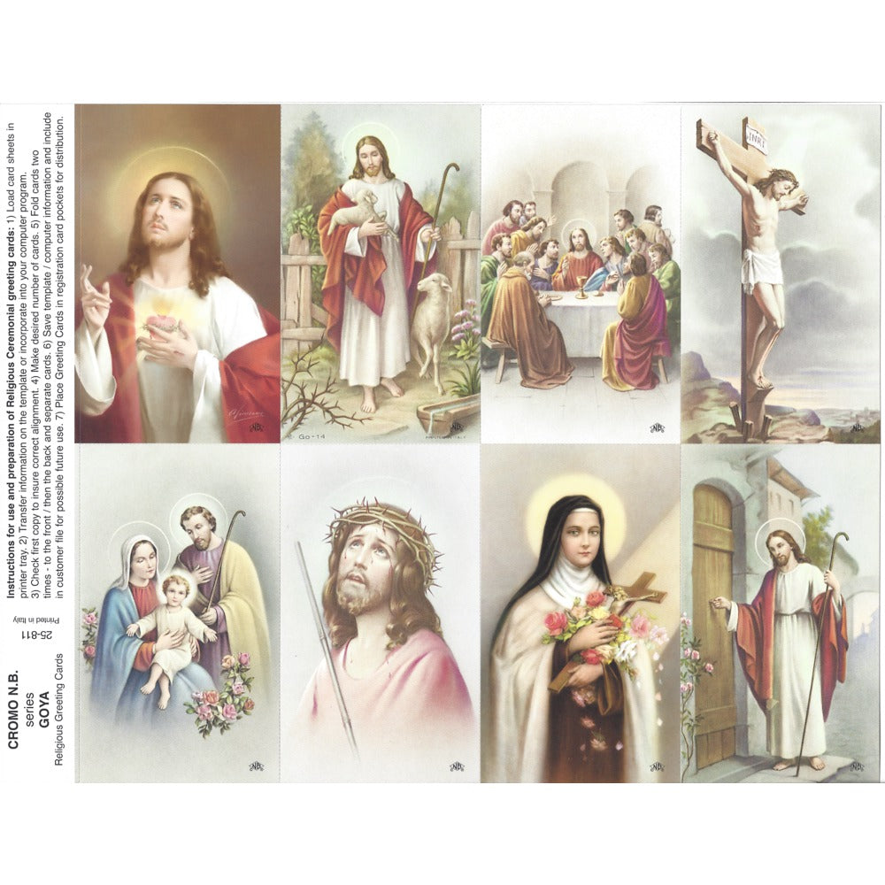 Goya Series Assorted Subjects Prayer Cards