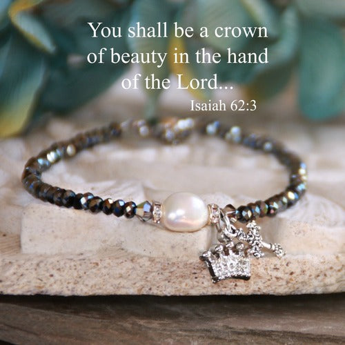 Crown of Beauty Freshwater Pearl Bracelet