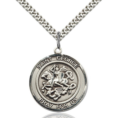 Sterling Silver St. George Pendant - 2507972 | The Catholic Company®