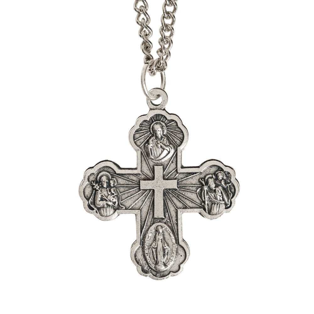4-Way Medal Cross on 19.5" Chain