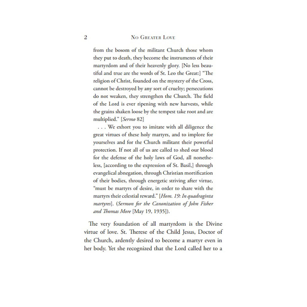 No Greater Love: The True Meaning of Martyrdom