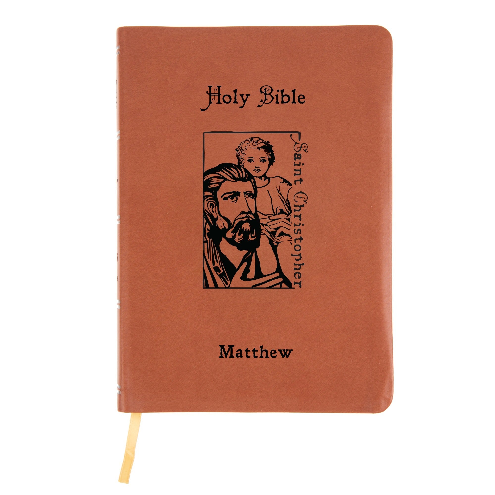 Personalized St. Christopher Bible