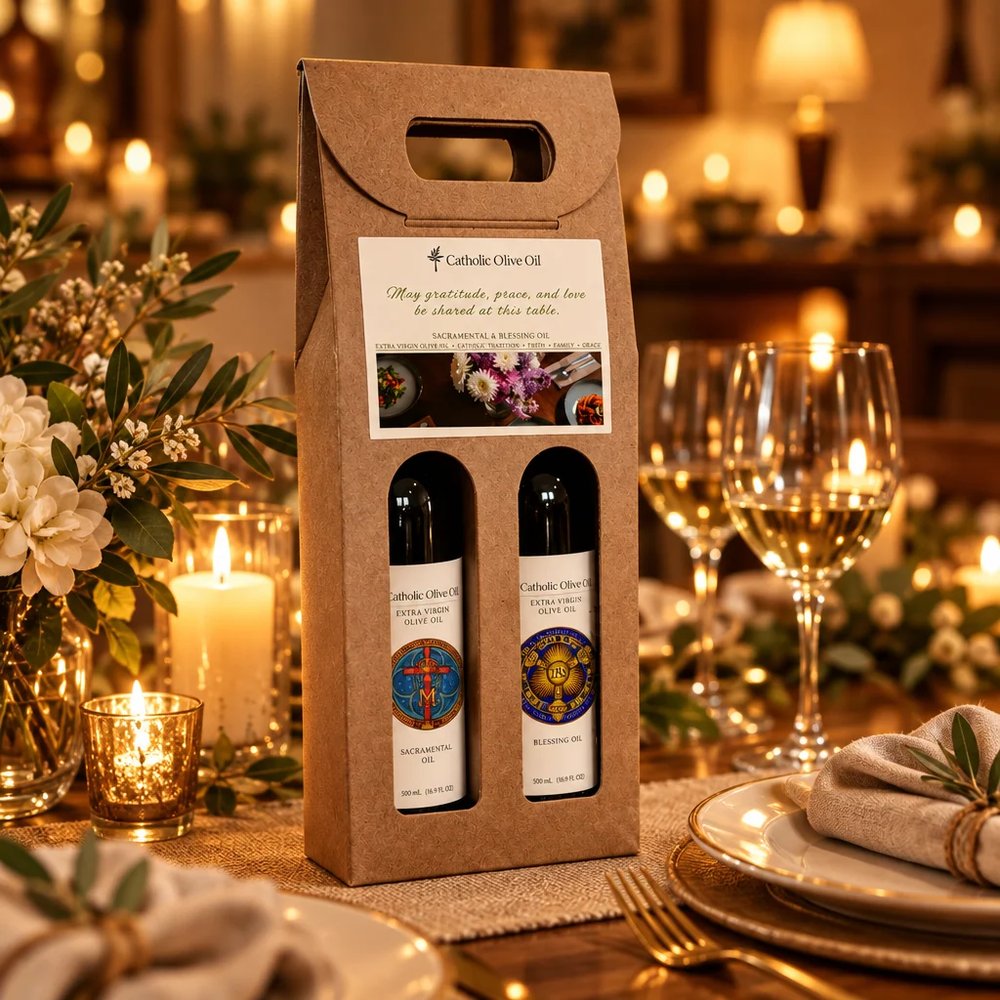 Wedding Feast Catholic Olive Oil & Balsamic Vinegar Gift Set