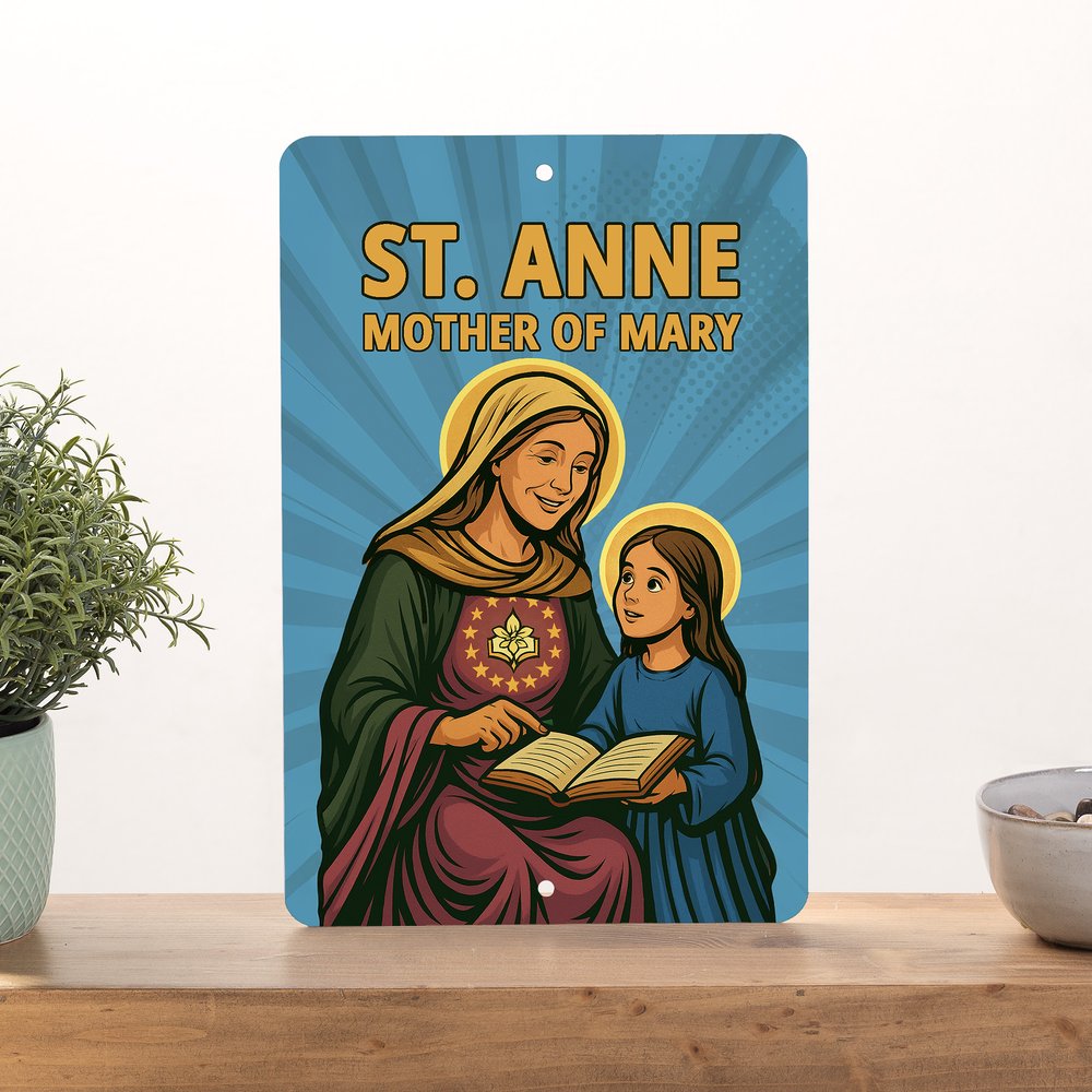 St. Anne Superhero Tin Sign