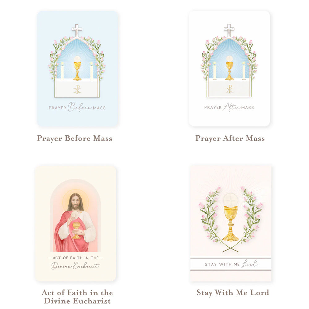 Popular Eucharistic Prayers Prayer Card Bundle (12 Cards)