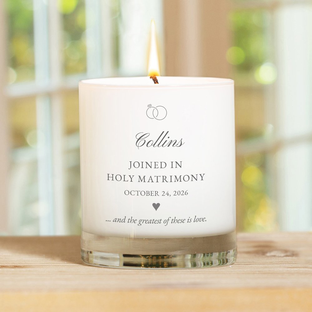Personalized Marriage Candle