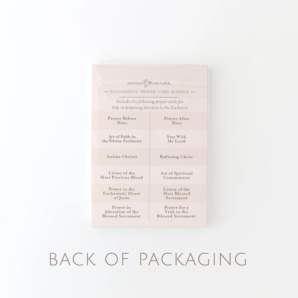 Popular Eucharistic Prayers Prayer Card Bundle (12 Cards)