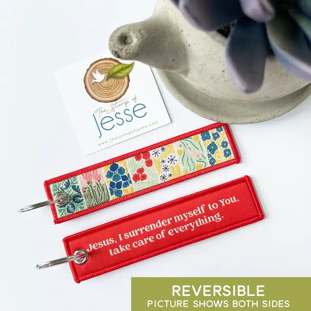 Surrender Novena Prayer Woven Keychain