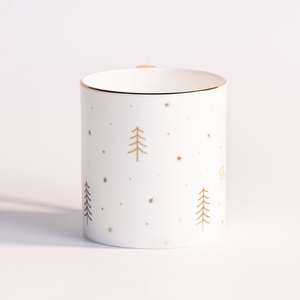 Peace on Earth Bone China Christmas Mug