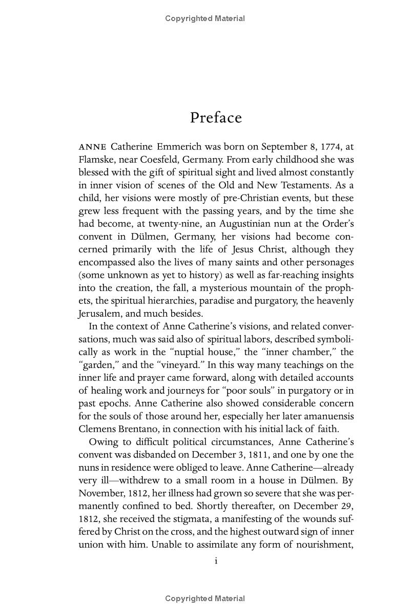 Scenes from the Lives of the Saints - The Visions of Blessed Anne Catherine Emmerich