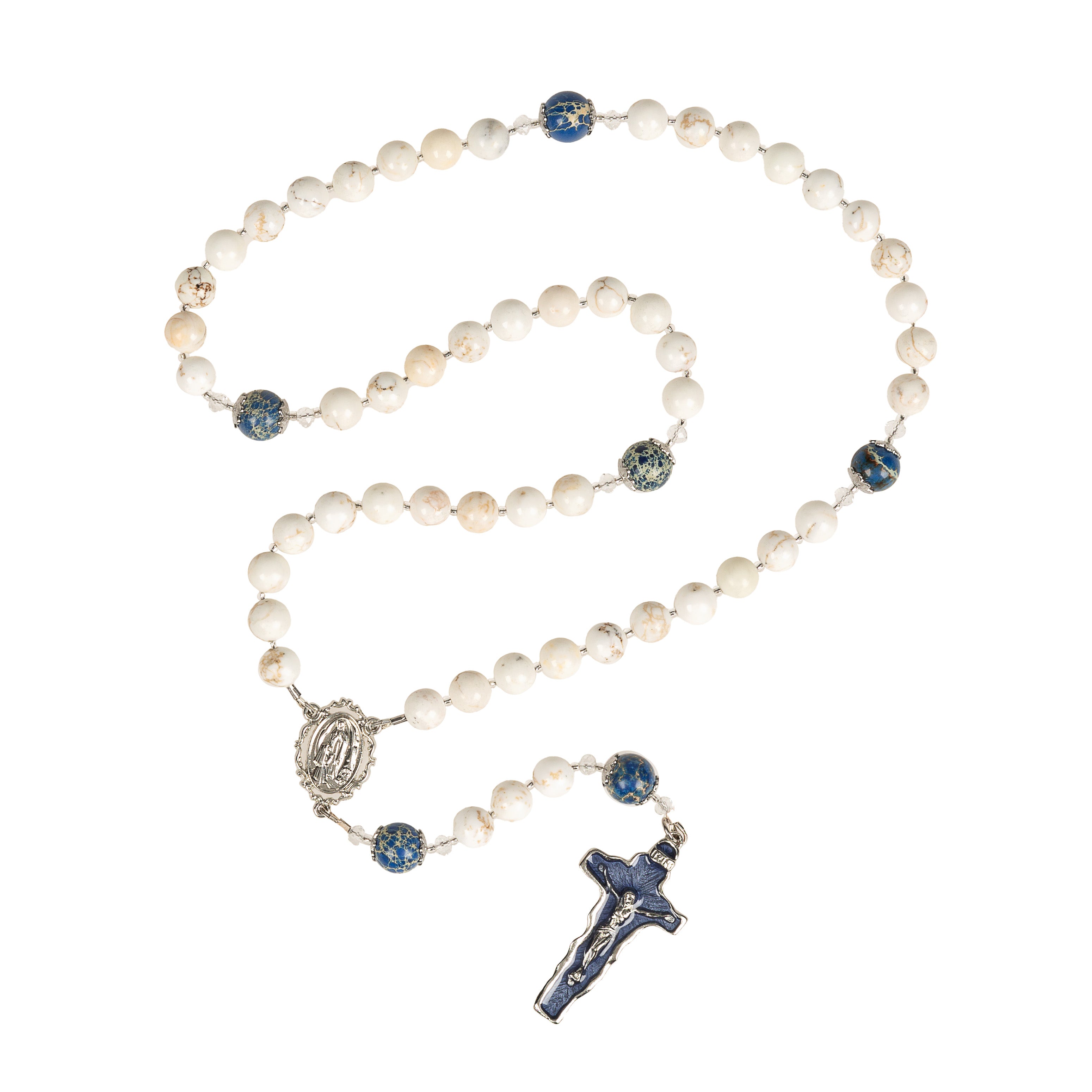 Our Lady of Lourdes Magnesite Rosary