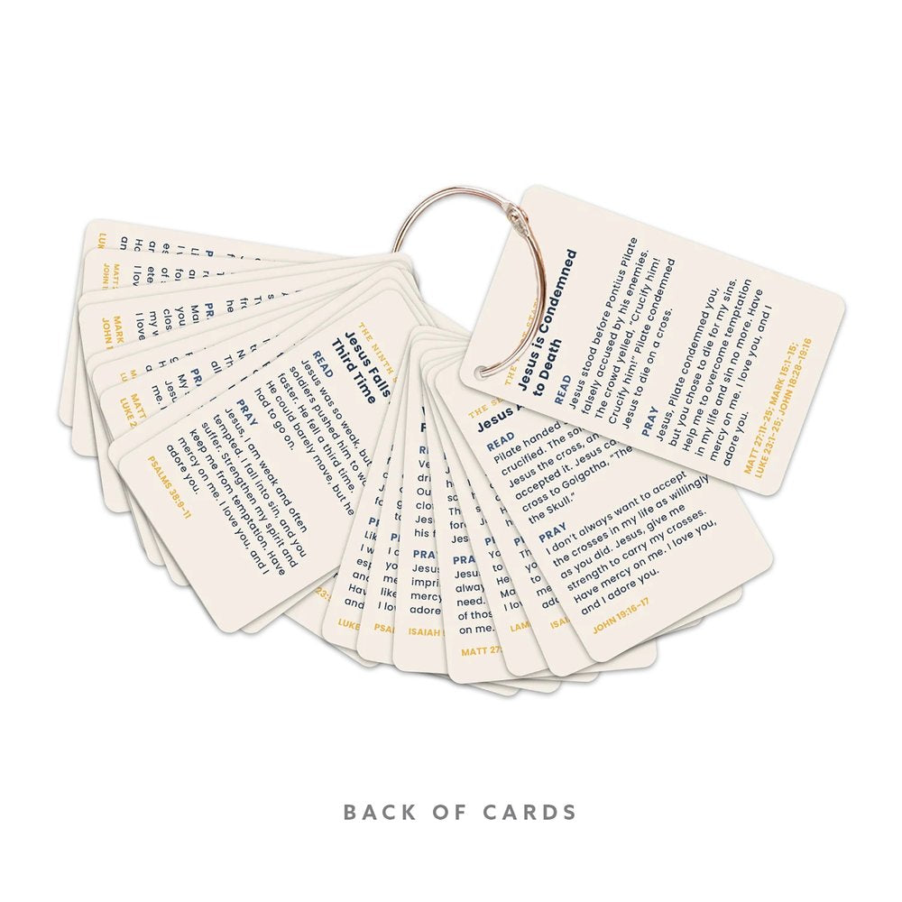 Stations of the Cross Card Ring