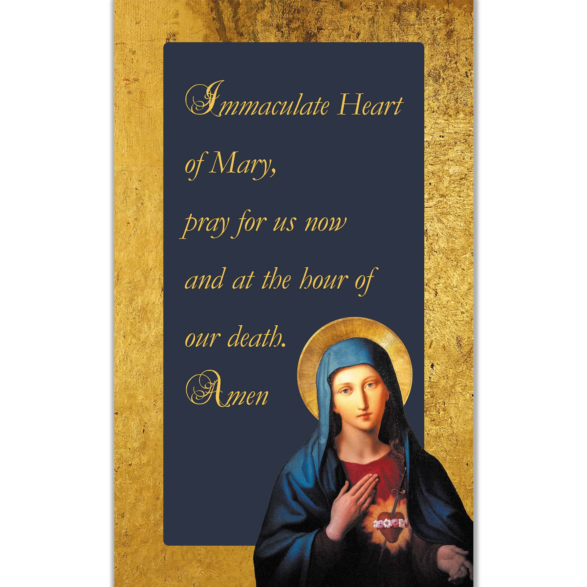 Immaculate Heart of Mary Prayer Card