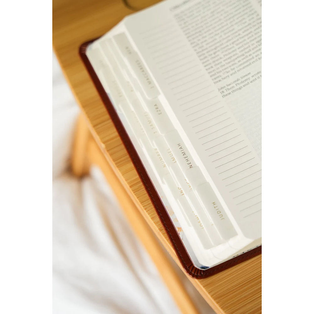 Catholic Bible Tabs - Ivory with Gold Foil Lettering