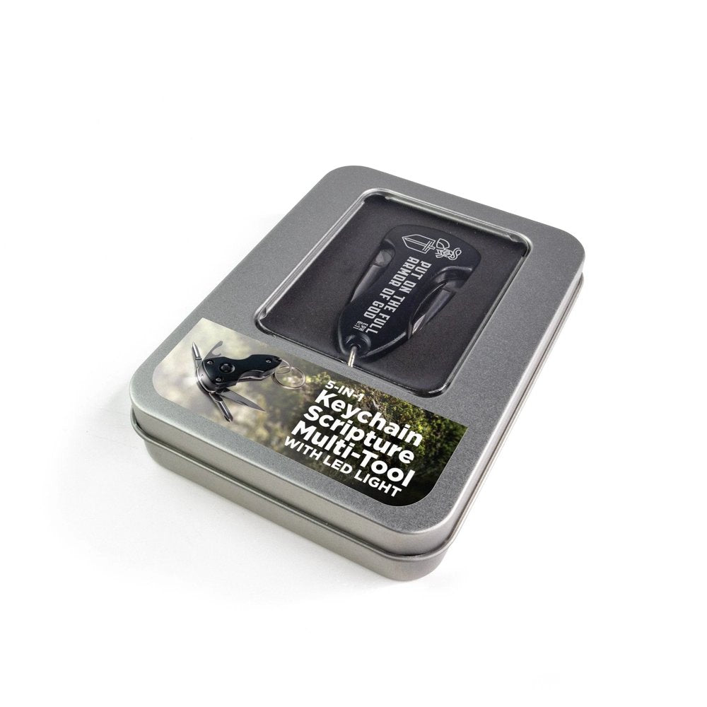 Armor of God Keychain Multi-Tools With LED