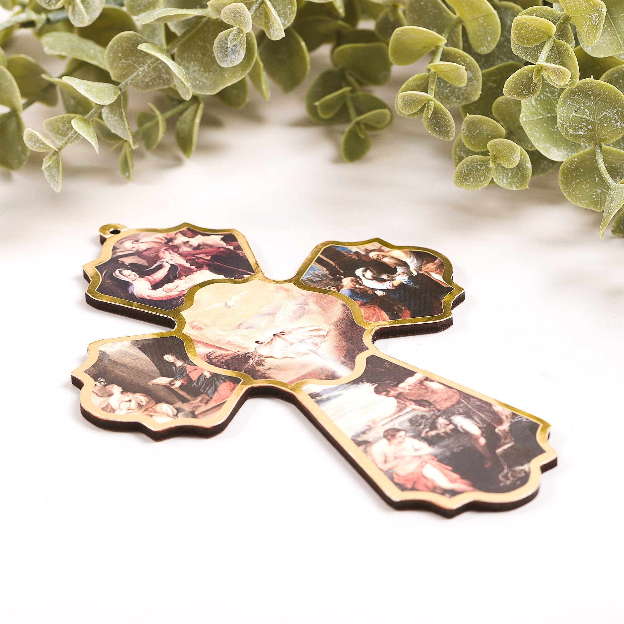 Classic Baptism Wall Cross - 4" x 6"