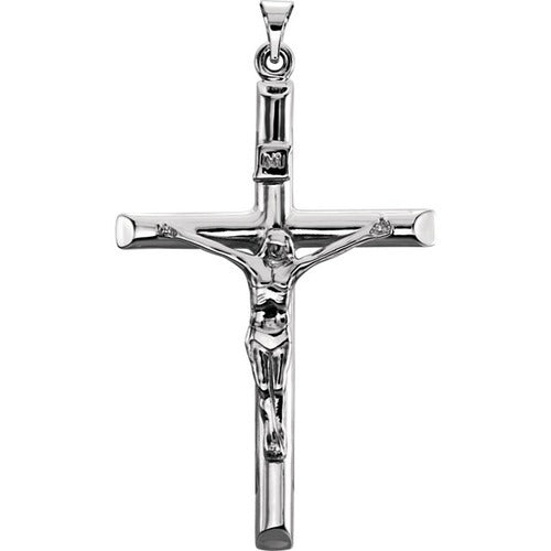 Sterling Silver Crucifix Pendant - 1.7"