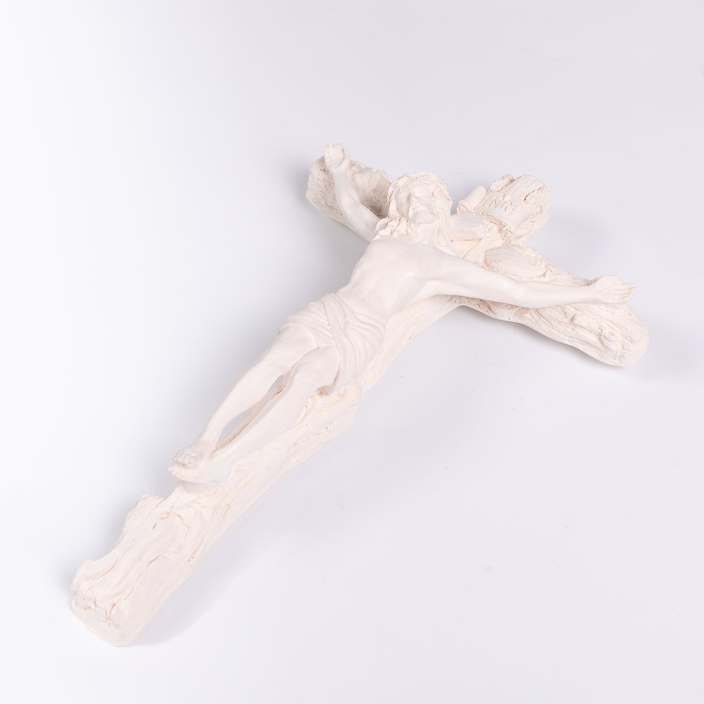 Ivory Wall Crucifix - 12.6"