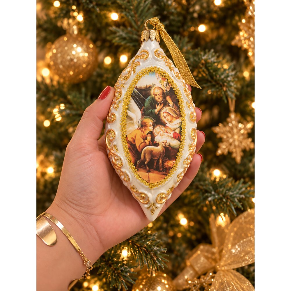 Russian Nativity Adoration Ornament