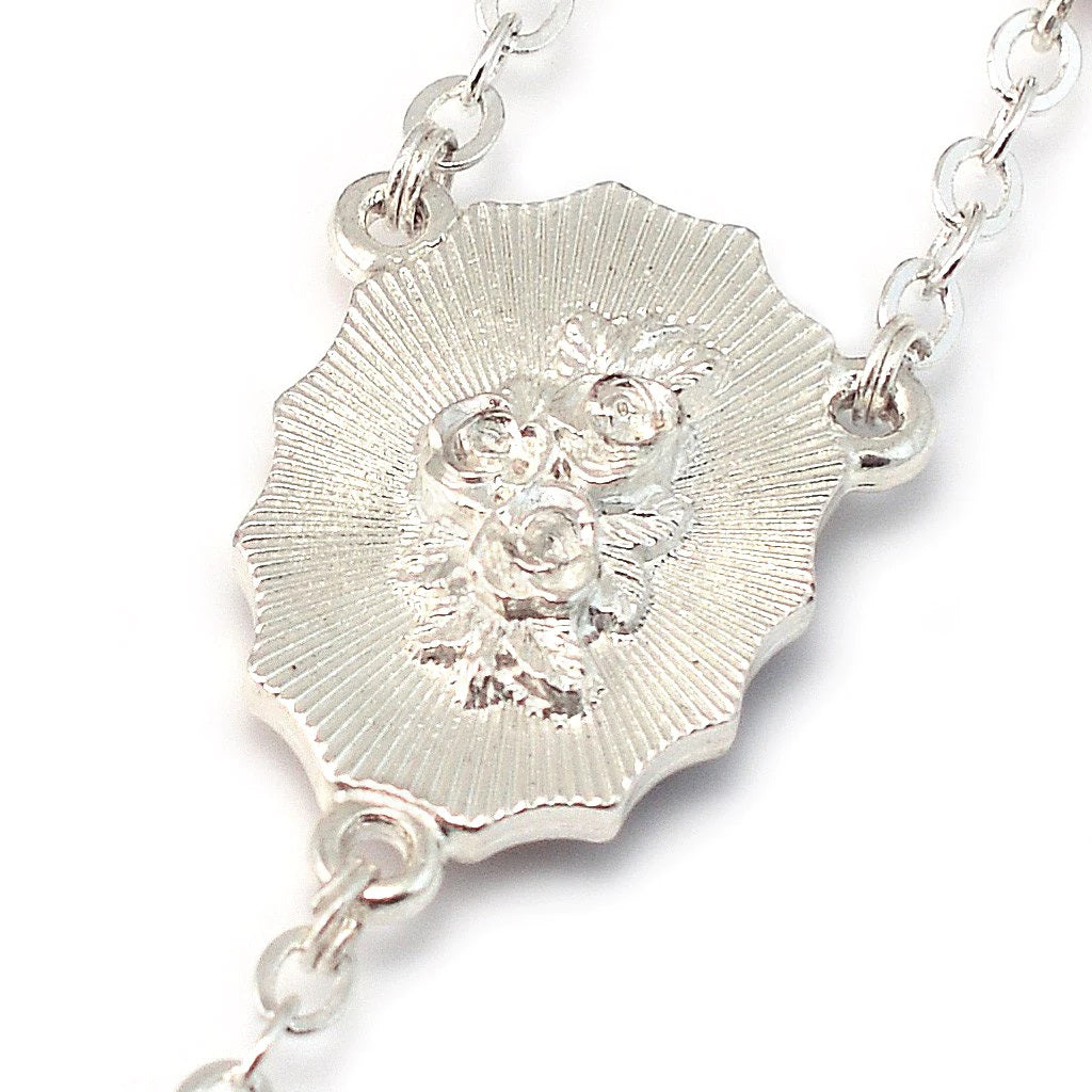 Our Lady of Fatima Hand Enameled Red Rosary