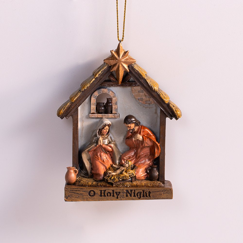 Holy Family Nativity Ornament - 3.5"