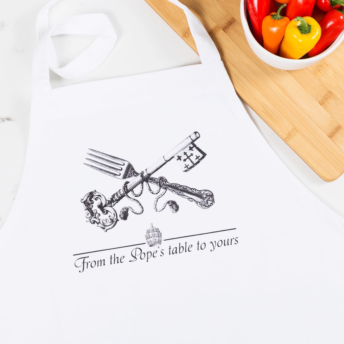 From the Pope's Table Apron
