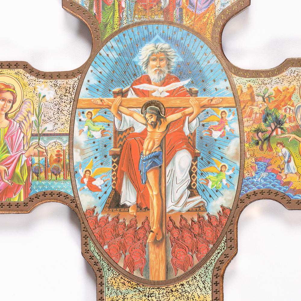 Italian Archangels Icon Cross - 9.7"