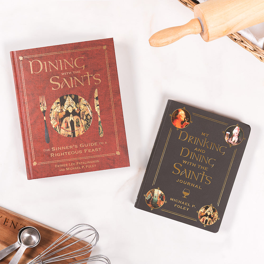 My Drinking and Dining with the Saints Journal & Dining with the Saints: The Sinner's Guide to a Righteous Feast Gift Set