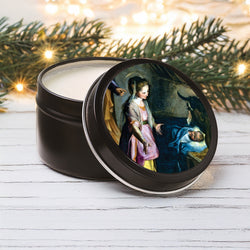 Barocci Nativity Candle Tin