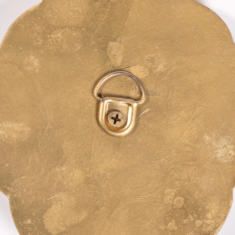 Gold Sacred Heart Wall Plaque - 9"