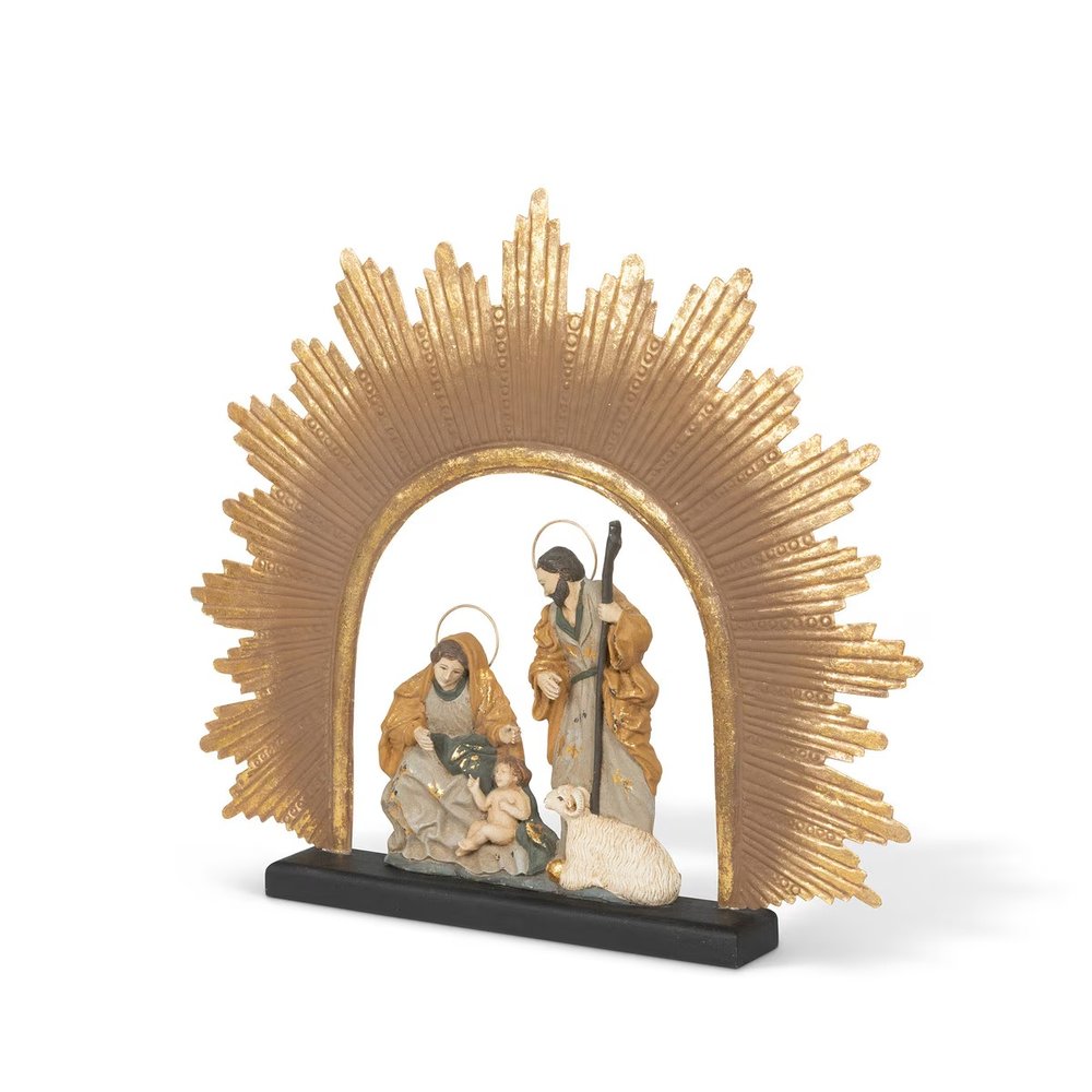 Radiant Sunburst One-Piece Nativity Scene