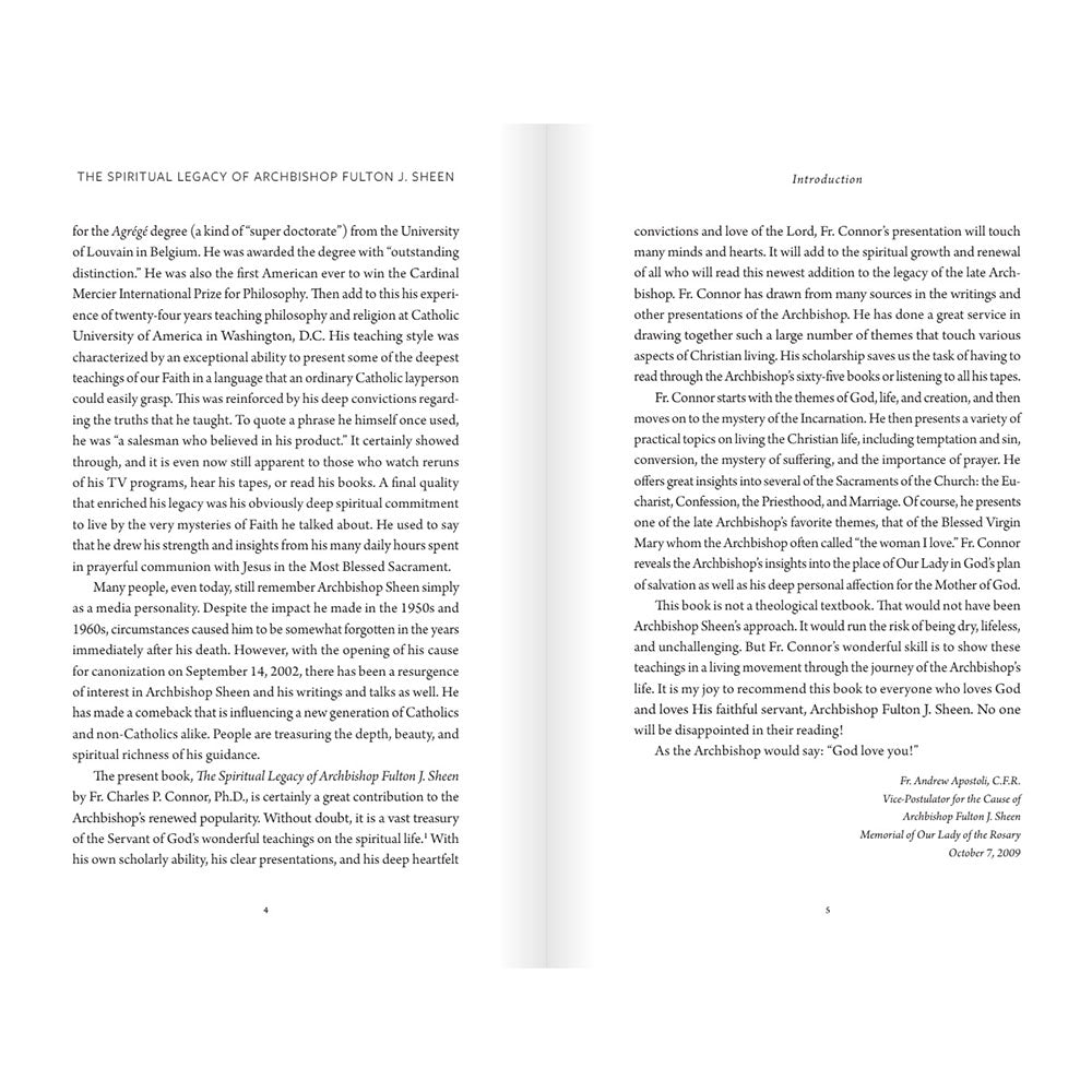 The Spiritual Legacy of Archbishop Fulton J. Sheen