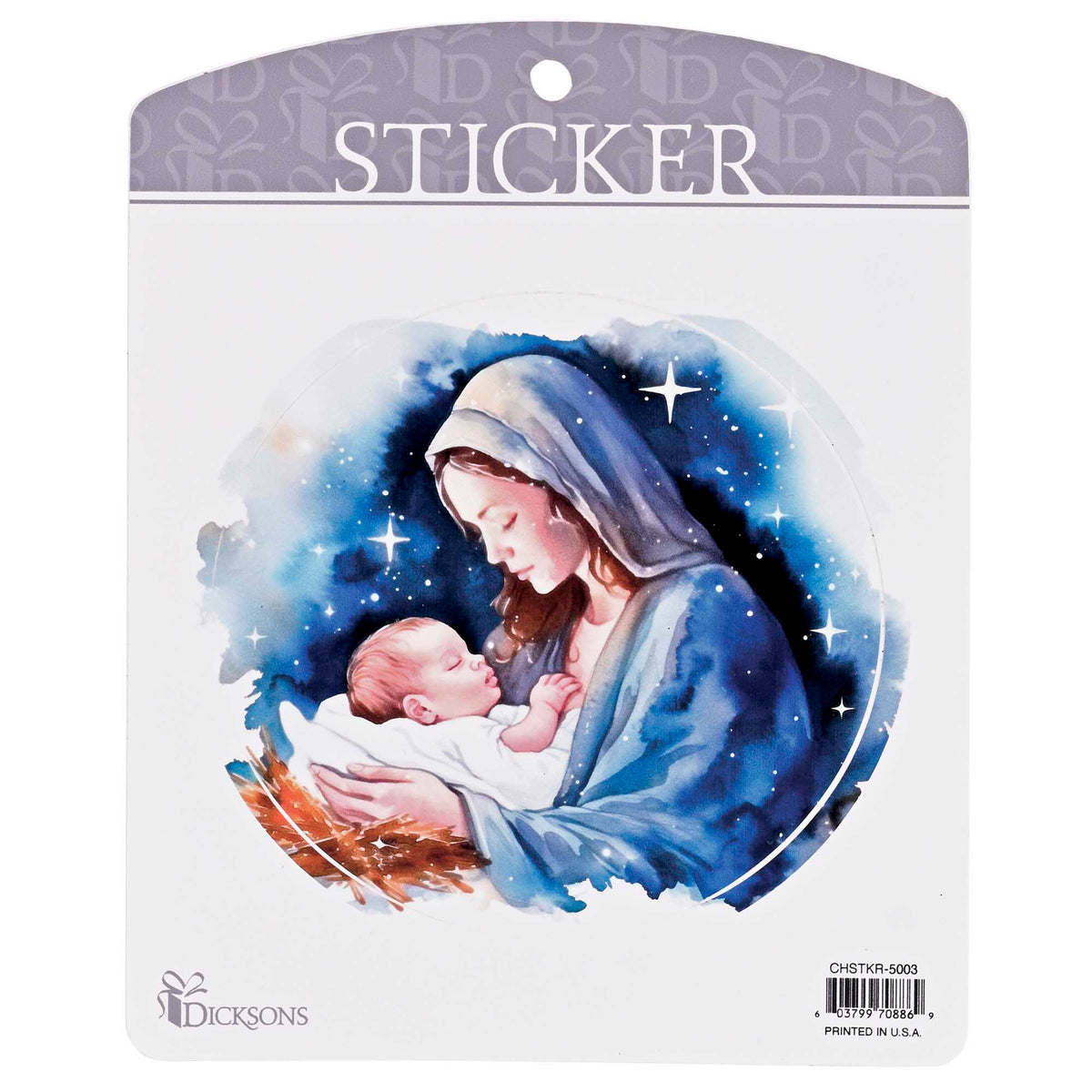 Madonna & Child Tender Embrace Sticker - 5.25"