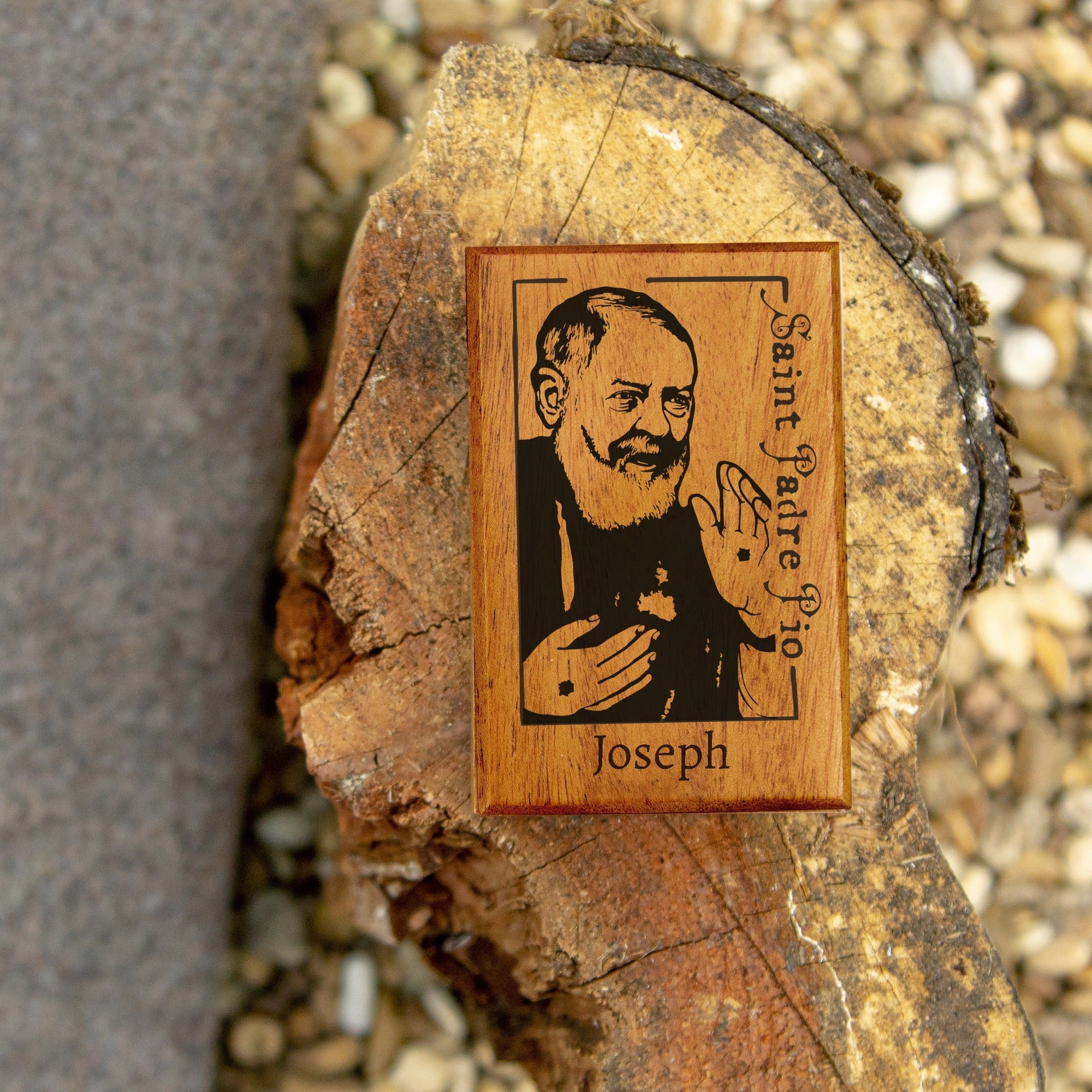 Personalized Padre Pio Keepsake Box