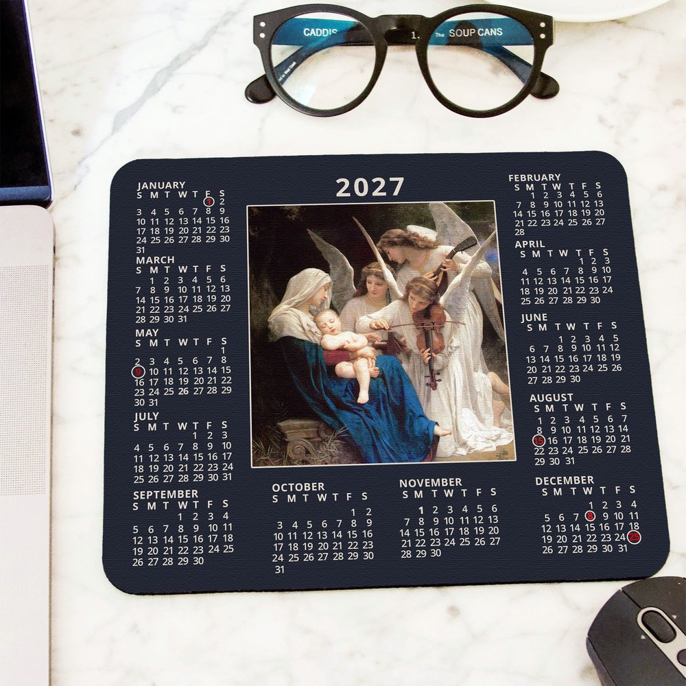 Song of the Angels 2027 Calendar Mousepad
