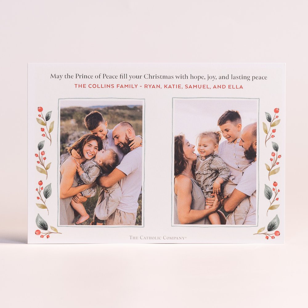 Personalized Wonderful Counselor Mighty God Photo Christmas Cards